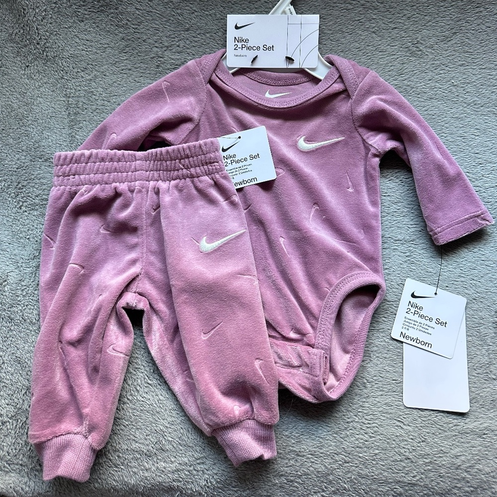 Baby Nike Velour 2-Piece Set, Newborn